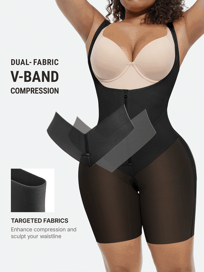 V-Shaped Faja Tummy Control Butt Lift Shapewear Bodysuit