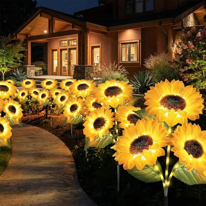 🔥Hot Sale 49% off🌟🌻 Solar Powered LED Sunflower Garden Lights Set