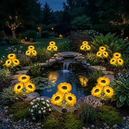 🔥Hot Sale 49% off🌟🌻 Solar Powered LED Sunflower Garden Lights Set