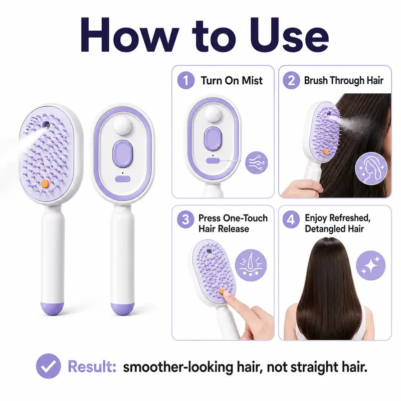 🔥Last Day 50% OFF🔥Electric Spray Air Cushion Massage Comb - Finds