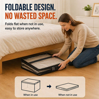 ❤️ Buy 2 Get 1 Free❤️📦Large Heavy-Duty Thick Plastic Clear Storage
