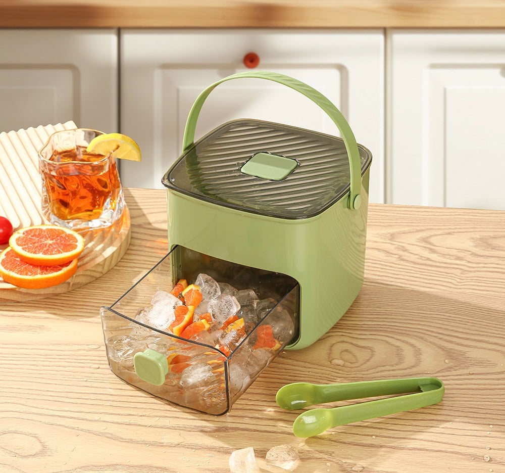 🧊❄️Ice Cube Tray with Lid and Bin – Make Ice-Making Simple