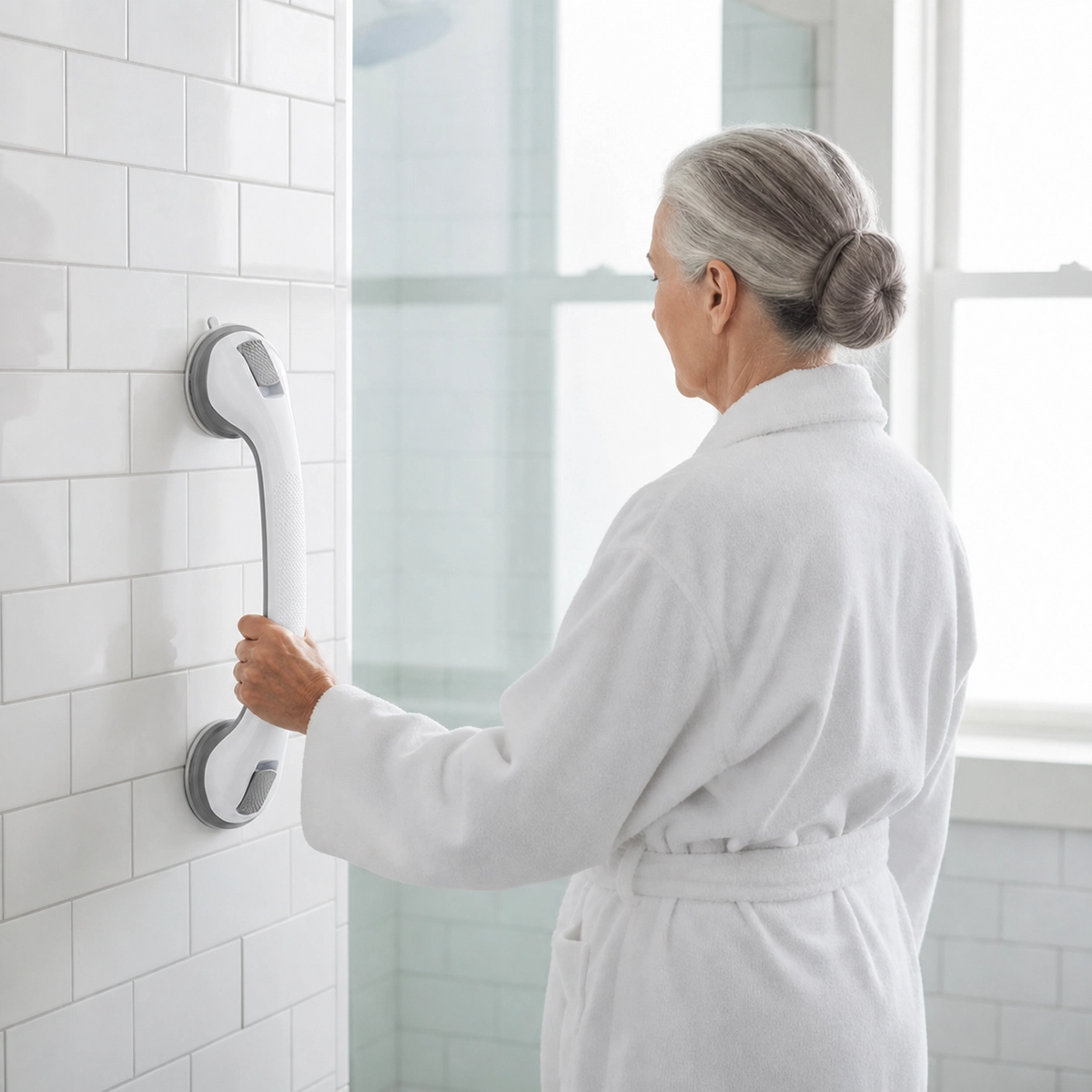 🛡️ No-Drill Suction Grab Bar