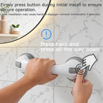 🛡️ No-Drill Suction Grab Bar