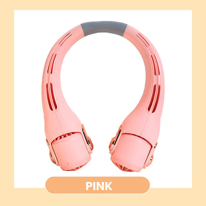🥳2026 HOT SALE🥳💞50K+ SOLD!🍃💨 50% OFF! Neck Air Conditioner Fan – Ultra‑quiet, 360° rotating, 3 speeds. Hands‑free cooling, long battery. 😎🌬️